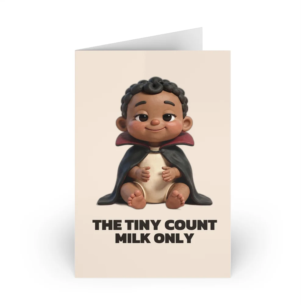 The Tiny Count. Milk Only. — Greeting card from The Cranky Baby